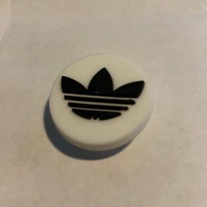 Black and white croc charm